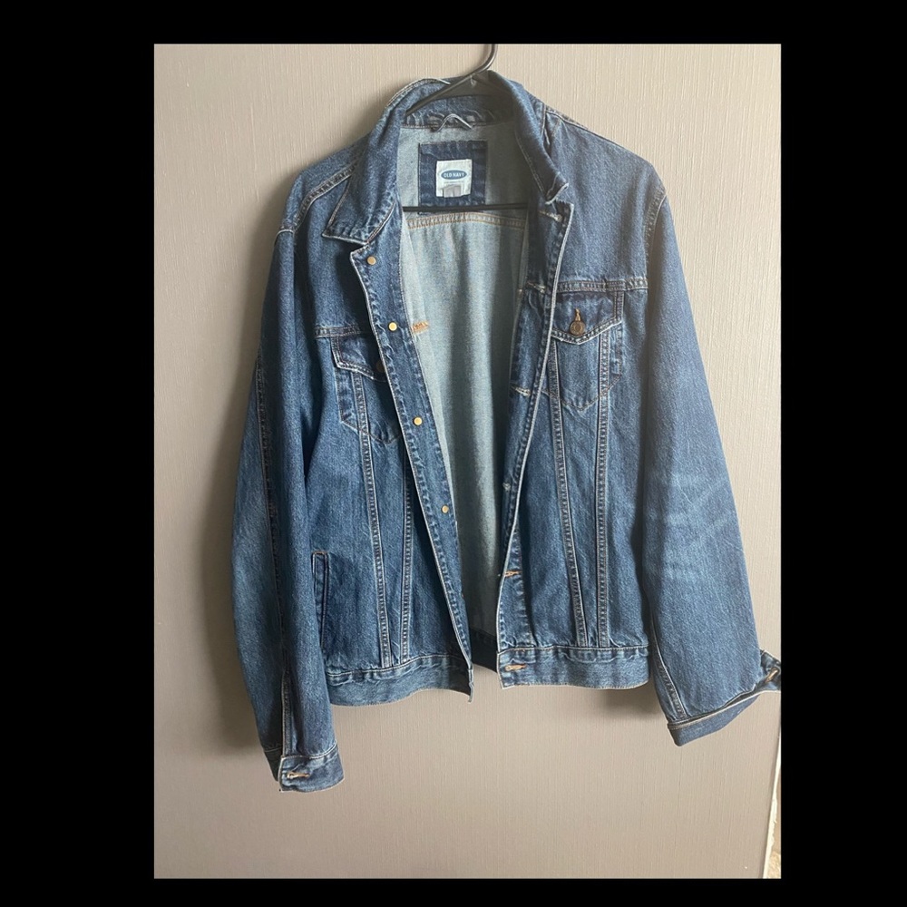 Men Old Navy Denim Jacket size large
